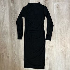 Naked Wardrobe sheer body con midi dress